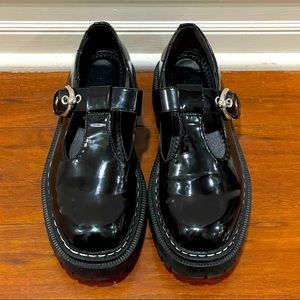 Platform mary jane shoes